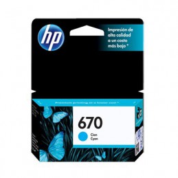 CARTUCHO HP 670 CYAN P...