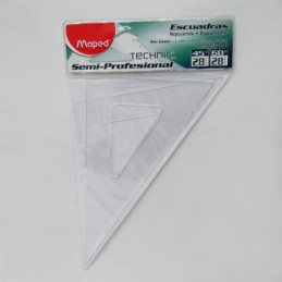 JUEGO DE ESCUADRA 28CMS...