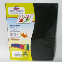 PAPEL CARTA NEGRO EUROCOLOR...