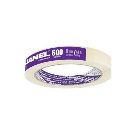 CINTA 600 DIUREX JANEL CELOFAN 12MM X 65MTS