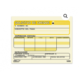 SOLICITUD DE CHEQUE 1/4...