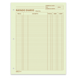 BLOCK CARTA RAYADO DIARIO...