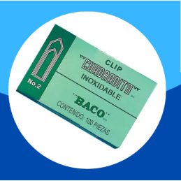 CLIP CUADRADITO No.2 100PZ...