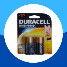 PILAS "C" DURACELL MEDIANAS...