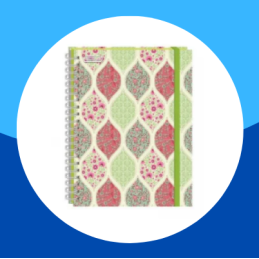 LIBRETA A6 PLUS FLORAL 100H...