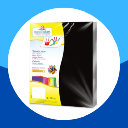 PAPEL CARTA NEGRO EUROCOLOR...