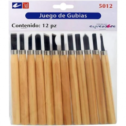 GUBIAS JUEGO 12 CUCHILLAS 5012